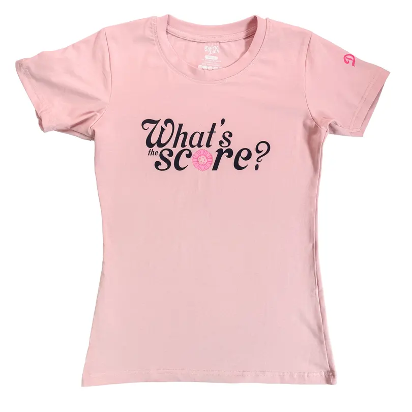 Daisy Dink ”What's the Score” Pickleball T-Shirt | Funny Women's Graphic Tee
