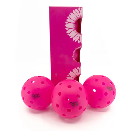 Daisy Dink Indoor/Outdoor Pink Pickleballs (3-pack)