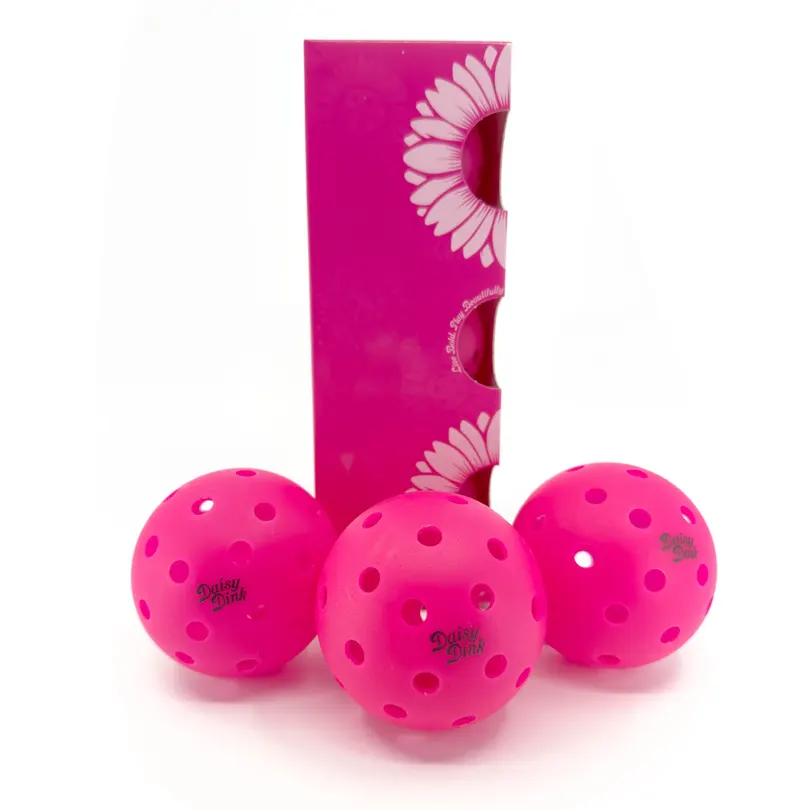 Daisy Dink Indoor/Outdoor Pink Pickleballs (3-pack)