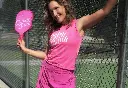 Daisy Dink Athletic Tank Top on Model